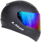 Resim LS2 Rapid 2 Mat Siyah Fullface Gökkuşağı Camlı Motosiklet Kaskı 