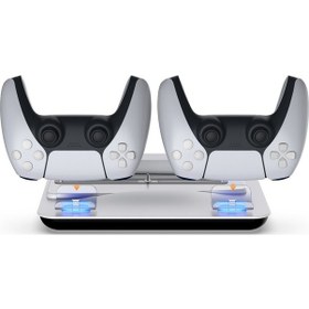 Resim Dobe Ps5 Stand Şarj Istasyonu Soğutma Fanlı Multifonksiyonel 