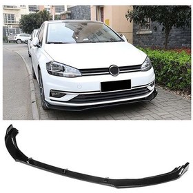 Resim Vw Golf 7.5 Ön Lip 3 Prç Parlak Siyah Kulaklı Abs Kolay Kurulum 