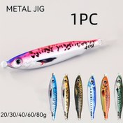 Resim Canlı Boyalı Metal Jig Balıkçılık Yemi - Deniz ve Tatlısu Balıkçılığı için İdeal, Dayanıklı Kurşun Yapı 