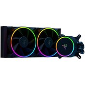 Resim Razer Hanbo Chroma RGB RC21-01770100-R3M1 240 MM Çift Fanlı Sıvı Soğutucu Razer