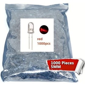 Resim Chuangyinshop 1000 Adet Ultra Parlak 5mm Led Ampul Kırmızı 36v Dıy Projeler Ve Aydınlatma 