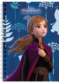 Resim Frozen Iı Metalize A6 80 Yaprak Çizgili Karton Kapak Bloknot 