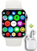 Resim DigiMonster Ultra 9 Max Akıllı Saat + Bluetooth Kulaklık Hediyeli Set (42mm - 2 Silikon Kordon Hediye) 