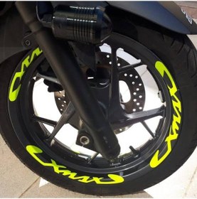 Resim Yamaha Xmax Jant Şeridi,xmax Floresan Sarı Jant Şeridi 