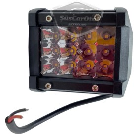 Resim Off Road LED Lamba Delici Yayıcı Beyaz Kare Sis Farı Projektör 45W 12 LED Metal Arazi Çalışma Lambası 1 Adet ONP0474 