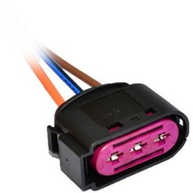 Resim Star Klips Soket 3 Kablo Sigorta Kutusu Soketi Volkswagen Audi Skoda Seat 1J0937773 