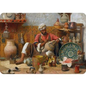 Resim Dekoratif Baskılı Keçe Amerikan Servisi, Supla 2'Li Servis Takım -335 Çok Renkli 