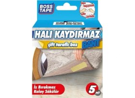 Resim Boss Tape İkili Halı Kaydırmaz Bant Halı Kilim Sabitleme ve Yapıştırma Bandı EN:50MM Boy:5metre 