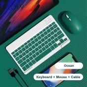 Resim 2Guoyang Okyanus Oloey Yeni 10 Inç Kablosuz Klavye Fare Seti iPad Tablet Mini Bilgisayar Telefonu Dizüstü Bilgisayar Için Bluetooth Uyumlu Klavye (Yurt Dışından) 