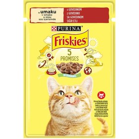 Resim Friskies Sığır Etli Yaş Kedi Mama 85 G 