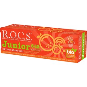 Resim Rocs Junior 6-12 Yaş Diş Macunu Gökkuşağı 