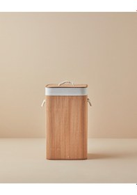 Resim English Home Gina Bambu Çamaşır Sepeti Açık Kahve Açık Kahverengi 