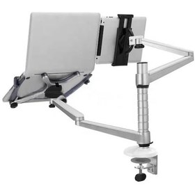 Resim 10-16" Dizüstü Bilgisayar Ve 4.7-12.9" Tablet İçin Ayarlanabilir Ergonomik Stand 