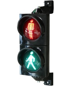 Resim 100 mm Ledli Yaya Figürlü Sinyal Verici, Trafik Lambası-2982 - 12 VDC 