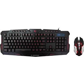 Resim Rampage KM-R77 Siyah 3 Farklı Ledli Oyuncu Klavye + Mouse Set 