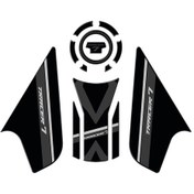 Resim GP Kompozit Yamaha MT-07 Tracer 2020-2024 Uyumlu Tank Pad Seti Siyah 