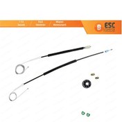 Resim Volvo C70 MK1 872 1996-2002 Coupe İçin Sol Cam Kriko Tamir Seti 