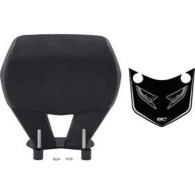 Resim GP Kompozit Mondial Strada 125 2023-2025 Uyumlu Spor Sissy Bar Siyah 
