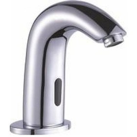 Resim Venezia Tek Su Girişli Fotoselli Platin Lavabo Bataryası 