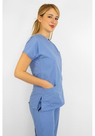 Resim Dokuz Eylül Mavisi Likralı Üst Forma Mavi 