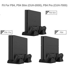 Resim Dobe PS4 Slim PS4 Pro Fanlı Stand + Oyun Kolu Usb Şarjlı 