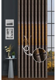 Resim Leonessa Pano Fon Perde V-2505 Sarı Sarı 