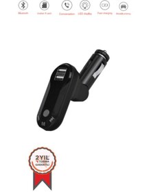 Resim Torima G8 PD Şarj Özellikli Dijital Göstergeli Bluetooth Fm Transmitter Siyah 