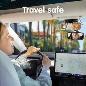 Resim Bebek Araba Aynası, Kırılmaz, Geniş Görüş, Kolay Montaj 