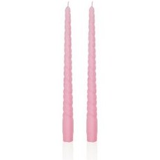 Resim Burgu Şamdan Mumu 2li Set Blush 29 Cm 