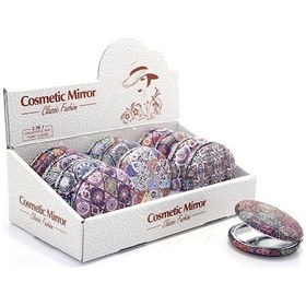 Resim Yuvarlak Taşlı El Aynası Kalın - 9099618658582rx8 