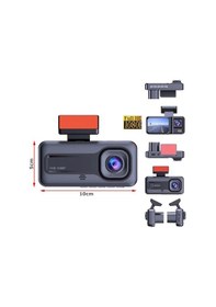 Resim Araç İçi Fullhd 3 Kameralı A98 170 Derece Açılı Yol Takip, İç Mekan Ve Arka Kamera Kayıt 