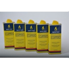 Resim Clipper Benzin Çakmak Benzini 133 Ml x 5 Adet + 20 Li Zippo Taşı 