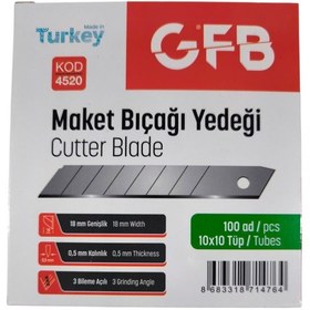 Resim Gfb Maket Bıçağı Yedeği 100 Adet 