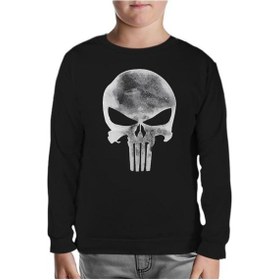 Resim Lord Tshirt Punisher - Logo Siyah Çocuk Sweatshirt 