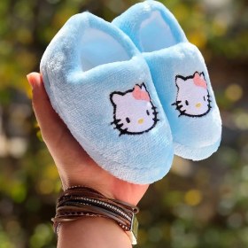 Resim Mychild Hellokity Figürlü Kız Çocuk Panduf ,kaydırmaz Taban Ev Ayakkabısı , Anaokulu Kreş Ayakkabısı 