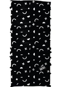 Resim Geometrik Desen Maske 4 Mevsim Motosiklet Ve Outdoor Bandana - Balaklava Dn0378 Siyah 