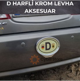 Resim CybillStore Krom Deutschland Levha Yapıştırmalı Almanya Taksi Minibüs Araba 