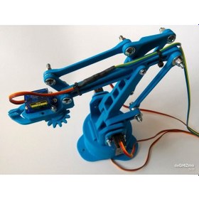 Resim Arduino Robot Kol Kiti 4 Adet Servo ve Vidalar 2 Joystick 