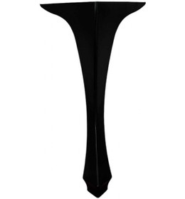 Resim Mobilya Masa Sehpa Ayağı Puf Lükens Siyah Plastik Sehpa Ayağı 40x16x16 Cm 4 Adet 