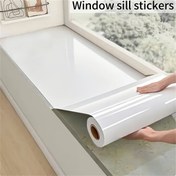 Resim 1 Rulo 10m/393.7 İnç Beyaz Kendinden Yapışkanlı Zemin Kağıdı - PVC Çıkarılabilir Dokulu Kenar Koruyucu Pencere Şilleri, Köşeler ve Fayans Kenarları İçin, Kolay Soyma ve Yapıştırma Kurulumu, Dayanıklı Duvar Koruma, Duvar Koruma Bantı, Köşe Sızdırmazlığı, Modern Kağıt, Kolay Kurulum Bantı 