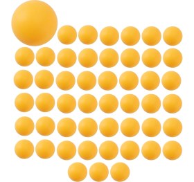 Resim Xin Yue Zhang Ξ Ny Ue Zhang 50'li Paket Premium Ping Pong Topları Gelişmiş Eğitim Masası Topu Dayanıklı Dikişsiz Toplar Turuncu (Yurt Dışından) 