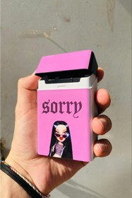 Resim Namgo Bratz Sorry Pembe Standart Plastik Sigara Tabakası Kutusu 