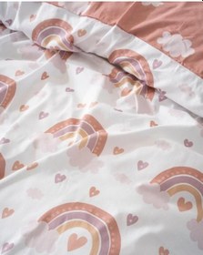 Resim Bohem Pastel Çift Taraflı Çocuk Nevresim Takımı 160x220 Cm Renkli 