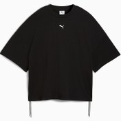 Resim DARE TO Ruched Kadın Geniş Kesim Tişört 