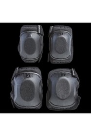 Resim Decathlon Çocuk Diz Dirsek Destek Seti 3/6 Yaş Siyah Standart Boy 