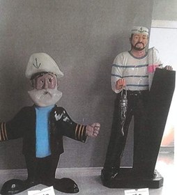 Resim ALESS Kaptan Heykeli 150x110 Cm 