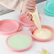 Resim 4 adet, Silikon Katmanlı Kek Kalıpları (10.16cm/15.24cm/20.32cm), Yuvarlak Şekilli Silikon Ekmek Tavası, Tost Ekmek Kalıpları, Kek Tepsisi Kalıpları, Yapışmaz Pişirme Araçları, Mutfak Gereçleri, Mutfak Aksesuarları, Ev Mutfak Ürünleri 