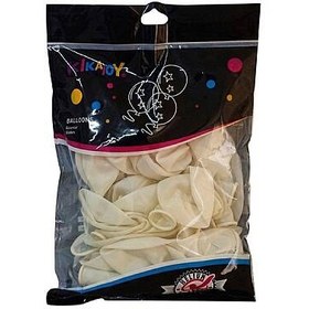 Resim Kikajoy 12 İnç Pastel Şeffaf Balon 50 Adet Parti Süsleme Balonu 