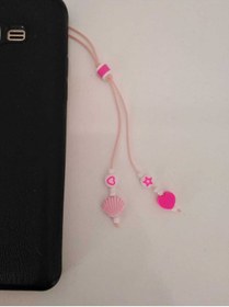Resim nasclaycollection Telefon Askısı Kalp Pembe Renk Mini 